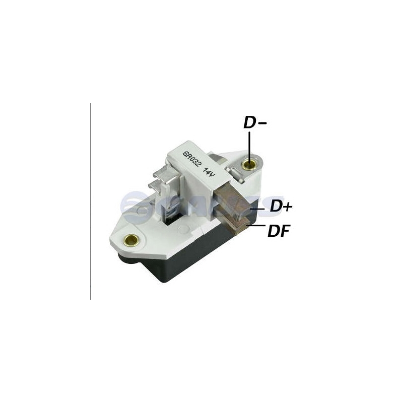 REGULADOR VOLTAGEM ( ALTERNADOR ) - TEMPRA 8/16V/KADETT/IPANEMA/MONZA 2.0 MPFI/UNO 1.6R AR CONDICIONADO [CAMPO POSITIVO/14V/75A]
