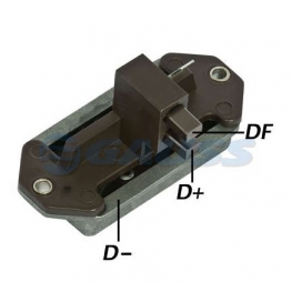 REGULADOR VOLTAGEM ( ALTERNADOR ) - FIAT 147/PANORAMA/ESCORT/GOL/SAVEIRO/SANTANA/VOYAGE [14V/65A/CAMPO POSITIVO]