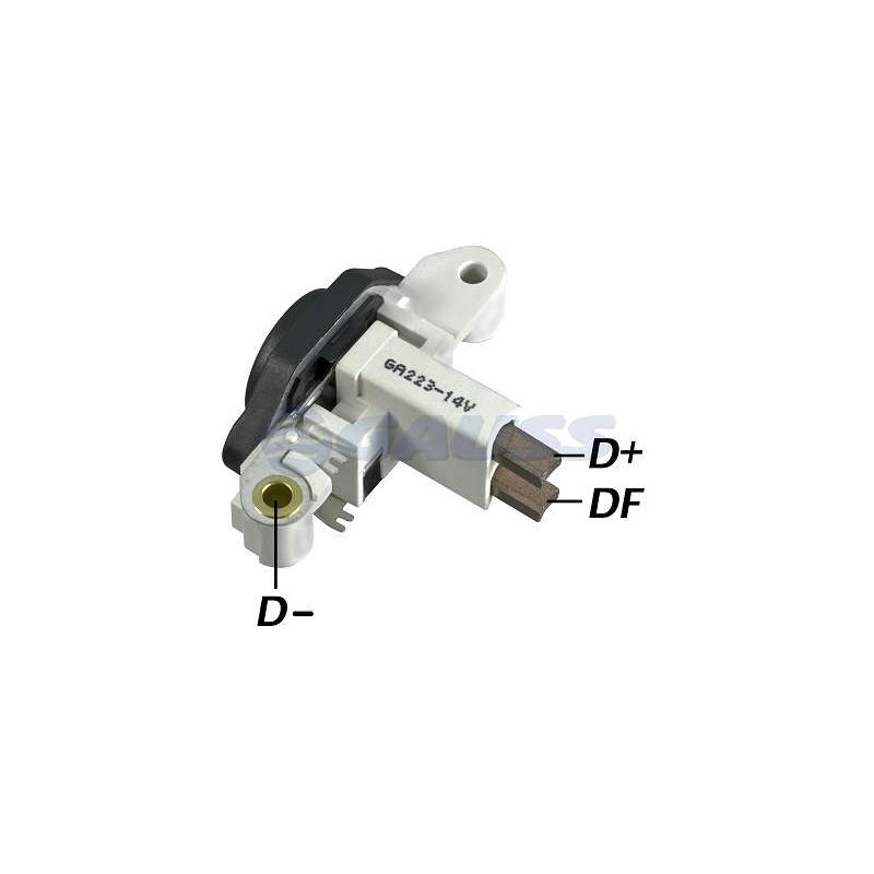REGULADOR VOLTAGEM ( ALTERNADOR ) - GOLF 1.8/2.0 GLX/GTI 2.0/GOL/PARATI 1.0MI 16V/S AR CONDIC [CAMPO POSITIVO/14V/120A]