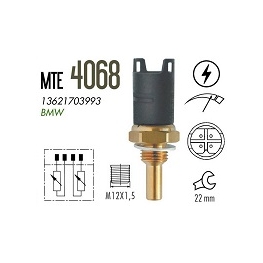 SENSOR TEMPERATURA - BMW SERIE 3 2.5 24V/2.8 24V 1994-1999 SERIE 5 2.5 24V/4.4 32V 1995-2001 M5 4.9 32V 1998-2003 M3 3.2 24