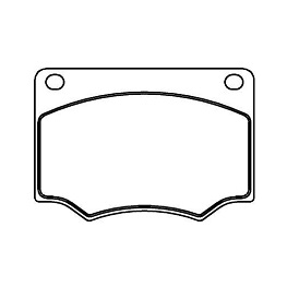 PASTILHA FREIO - CHEVROLET OPALA 2.5 8V/4.1 12V 1977-1992 CARAVAN 2.5 8V/4.1 12V 1977-1992 DODGE POLARA 1.8 8V 1968-198