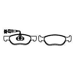PASTILHA FREIO - ALFA ROMEO 145 1.8 16V/2.0 16V 1997-1998