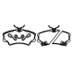 PASTILHA FREIO - HONDA CIVIC 1.7 16V/1.8 16V/2.0 16V 2000-2021