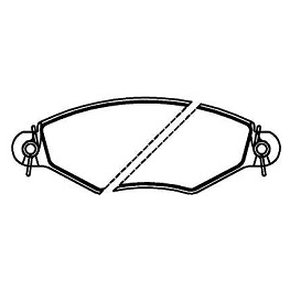 PASTILHA FREIO - RENAULT KANGOO 1.6 16V/1.6 8V 1997-2018 PEUGEOT 206 1.6 8V 1998-2000 CITROEN XSARA 1.6 16V/1.8 16V/1.8