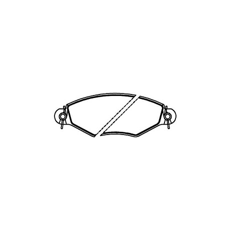PASTILHA FREIO - RENAULT KANGOO 1.6 16V/1.6 8V 1997-2018 PEUGEOT 206 1.6 8V 1998-2000 CITROEN XSARA 1.6 16V/1.8 16V/1.8