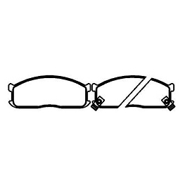 PASTILHA FREIO - ASIA MOTORS HI-TOPIC 2.7 8V 1993-2003 KIA BESTA 2.2 8V/2.7 8V 1993-1999 BONGO 2.4 8V/2.7 8V 1993-2004