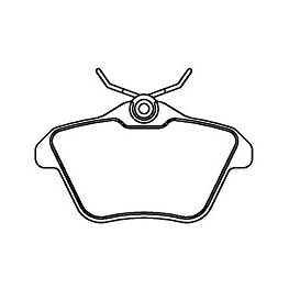 PASTILHA FREIO - ALFA ROMEO 166 3.0 24V 1998-2000 156 2.0 16V 2000-2001