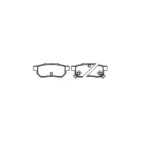 PASTILHA FREIO - HONDA CITY 1.5 16V 2009-2017 FIT 1.5 16V 2013-2014 CIVIC 1.6 16V 1994-1997