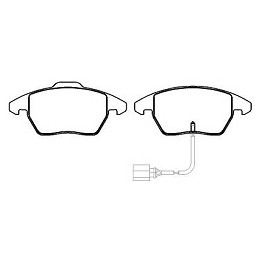 PASTILHA FREIO - AUDI A3 1.8 20V 2003-2006 CITROEN C4 1.6 16V/2.0 16V 2004-2015 VOLKSWAGEN JETTA 2.5 20V 2005-2013 BORA