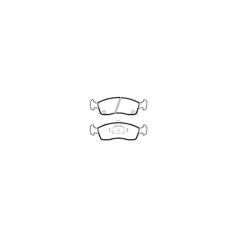 PASTILHA FREIO - CHEVROLET ONIX 1.0 8V/1.4 8V 2013-2019 PRISMA 1.0 8V/1.4 8V 2013-2019 COBALT 1.4 8V/1.8 8V 2012-2021