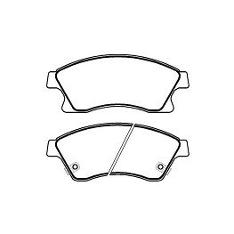 PASTILHA FREIO - CHEVROLET CRUZE 1.8 16V 2010-2016 CRUZE SPORT6 1.8 16V 2010-2016
