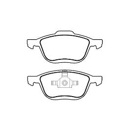 PASTILHA FREIO - FORD ECOSPORT 2.0 16V 2008-2021 FOCUS 1.6 16V/1.6 8V/2.0 16V 2008-2015