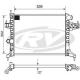 RADIADOR AGUA - CORSA NOVO 1.8 03/08  MONTANA 1.8 03/... - C/ ACD - TRANS. MEC.