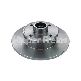 DISCO FREIO ( TRASEIRO ) - GOL GTI 95/02 GOLF 1.8I C/ABS .../98 GTI 93/98 PASSAT/VARIANT VR6 92/97 [4 FUROS] SOLIDO - TRASEIRO
