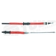 CABO FREIO MAO - DOBLO ADVENTURE 1.8 8V MPI  04/...- TRASEIRO ESQUERDO - COMPRIMENTO 1800MM