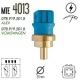 SENSOR TEMPERATURA - A3 1.6 8V/1.8 20V GAS 99/99 A4 1.8 20V GAS 95/01 3000GT 3.0 24V GAS 92/92 GOLF 1.6 8V GAS 98/98 GOLF 2.0 8V