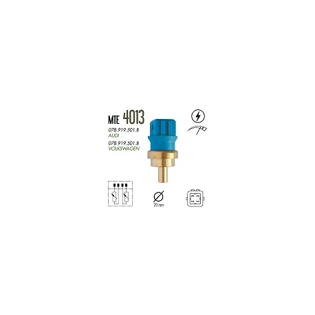 SENSOR TEMPERATURA - A3 1.6 8V/1.8 20V GAS 99/99 A4 1.8 20V GAS 95/01 3000GT 3.0 24V GAS 92/92 GOLF 1.6 8V GAS 98/98 GOLF 2.0 8V