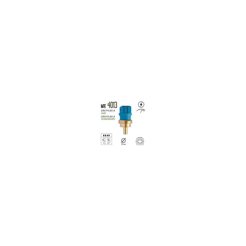 SENSOR TEMPERATURA - A3 1.6 8V/1.8 20V GAS 99/99 A4 1.8 20V GAS 95/01 3000GT 3.0 24V GAS 92/92 GOLF 1.6 8V GAS 98/98 GOLF 2.0 8V