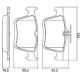 PASTILHA FREIO - A3 1.4 TFSI/1.4 TFSI SPORTBACK 05-14/... A3 1.4I 16V TFSI 04-12/... A3 1.4I 16V TFSI SPORTBACK 09-12/... A3 1.6