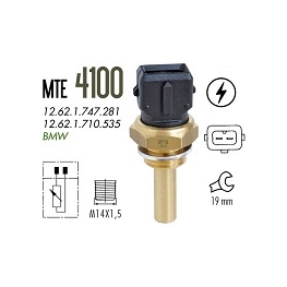 SENSOR TEMPERATURA - BMW 316I 1.6 GAS 90/91 318I 1.8 16V GAS 90/98 318TI 1.9 95/95 525I 2.5 90/91 OU 95/96 530I 3.0 24V GAS 92/9