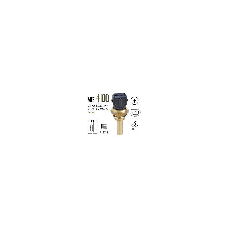 SENSOR TEMPERATURA - BMW 316I 1.6 GAS 90/91 318I 1.8 16V GAS 90/98 318TI 1.9 95/95 525I 2.5 90/91 OU 95/96 530I 3.0 24V GAS 92/9