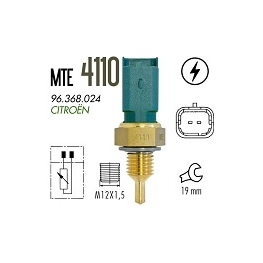 SENSOR TEMPERATURA - C3 1.4 8V FLEX 08/09  C3 1.6 16V GAS 03/05 C3 1.6 16V FLEX 05/05 XSARA 2.0 16V GAS 02/02 XSARA PICASSO 1.6 