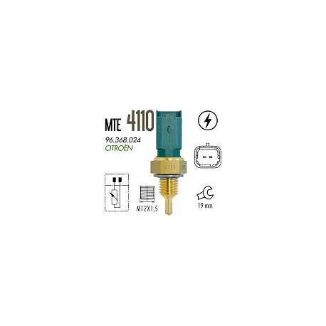 SENSOR TEMPERATURA - C3 1.4 8V FLEX 08/09  C3 1.6 16V GAS 03/05 C3 1.6 16V FLEX 05/05 XSARA 2.0 16V GAS 02/02 XSARA PICASSO 1.6 