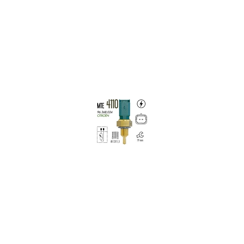 SENSOR TEMPERATURA - C3 1.4 8V FLEX 08/09  C3 1.6 16V GAS 03/05 C3 1.6 16V FLEX 05/05 XSARA 2.0 16V GAS 02/02 XSARA PICASSO 1.6 