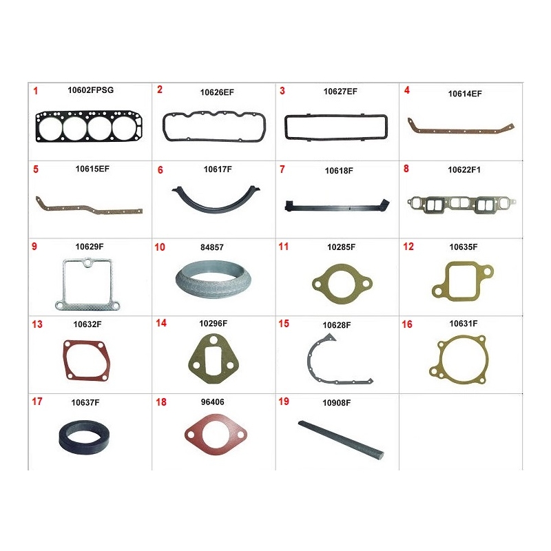 JOGO DE JUNTA DO MOTOR - CHEVROLET OPALA 2.5 8V 1974-1992 CARAVAN 2.5 8V 1974-1992 A-10 2.5 8V 1980-1984 VERANEIO 2.5 8V 1980-1