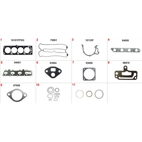 JOGO DE JUNTA DO MOTOR SEM RETENTOR - CHEVROLET VECTRA 2.0 16V 1996-1997 ASTRA 2.0 16V 1999-2005