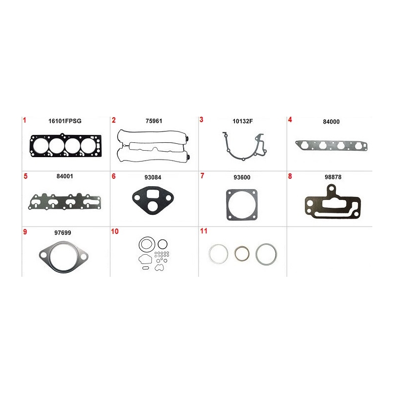JOGO DE JUNTA DO MOTOR SEM RETENTOR - CHEVROLET VECTRA 2.0 16V 1996-1997 ASTRA 2.0 16V 1999-2005