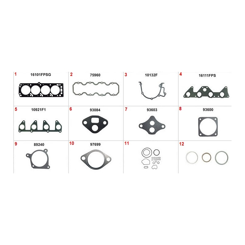 JOGO DE JUNTA DO MOTOR SEM RETENTOR - CHEVROLET VECTRA 2.0 8V 1996-2005 ASTRA 2.0 8V 1998-2006 ZAFIRA 2.0 8V 2001-2004