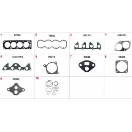 JOGO DE JUNTA DO MOTOR - CHEVROLET KADETT 1.8 8V 1989-1997 ASTRA 1.8 8V 1999-2001 IPANEMA 1.8 8V 1989-1997 MONZA 1.8 8V 1991-19