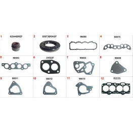 JOGO DE JUNTA DO MOTOR - FIAT PALIO 1.0 8V/1.5 8V 1996-2001 UNO 1.0 8V 1995-2003 STRADA 1.5 8V 1998-2004 PALIO WEEKEND 1.0 8V/1