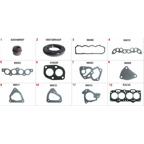 JOGO DE JUNTA DO MOTOR - FIAT PALIO 1.0 8V/1.5 8V 1996-2001 UNO 1.0 8V 1995-2003 STRADA 1.5 8V 1998-2004 PALIO WEEKEND 1.0 8V/1