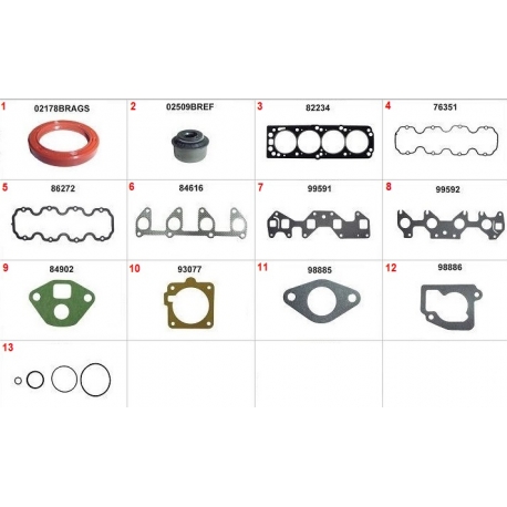 JOGO DE JUNTA DO MOTOR - CHEVROLET SPIN 1.8 8V 2012-2021 COBALT 1.8 8V 2012-2016 CORSA 1.6 8V 1995-2006 MERIVA 1.8 8V 2002-2012