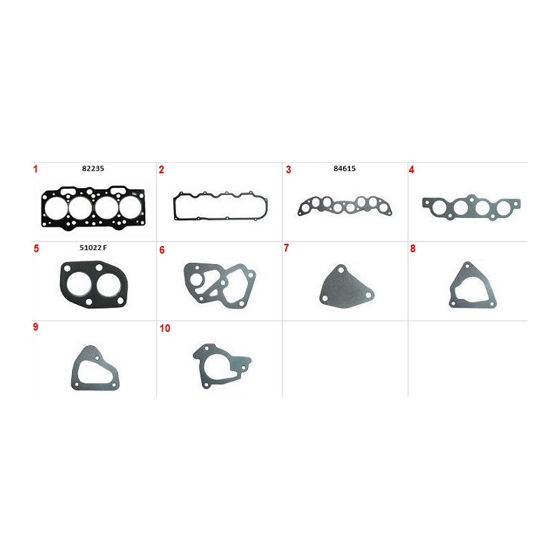 JOGO DE JUNTA DO MOTOR - FIAT PALIO 1.0 8V/1.5 8V 1996-2001 UNO 1.0 8V 1995-2003 STRADA 1.5 8V 1998-2004 PALIO WEEKEND 1.0 8V/1