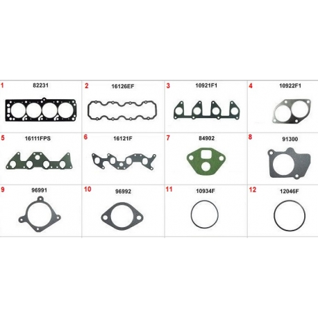 JOGO DE JUNTAS SUPERIOR - CHEVROLET S10 2.2 8V 1995-2000 BLAZER 2.2 8V 1995-2000 OMEGA 2.2 8V 1994-1998 SUPREMA 2.2 8V 1994-1996