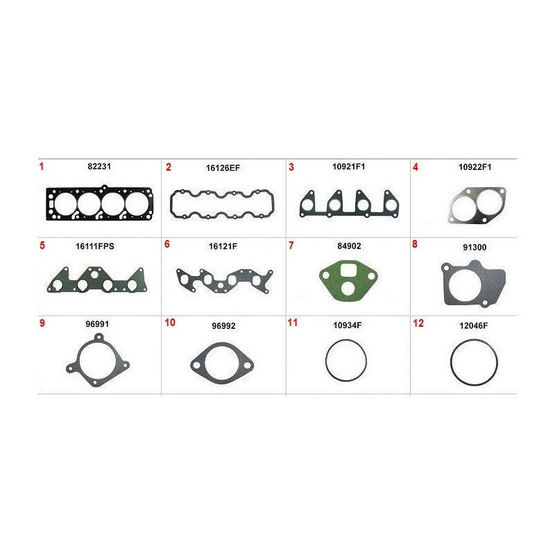 JOGO DE JUNTAS SUPERIOR - CHEVROLET S10 2.2 8V 1995-2000 BLAZER 2.2 8V 1995-2000 OMEGA 2.2 8V 1994-1998 SUPREMA 2.2 8V 1994-1996
