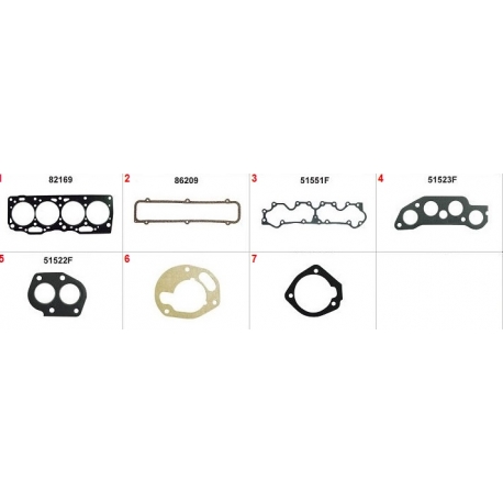 JOGO DE JUNTA DO MOTOR - FIAT TIPO 1.6 8V 1993-1997 PALIO WEEKEND 1.6 8V 1998-2000 FIORINO 1.6 8V 1991-1996 UNO 1.6 8V 1989-199
