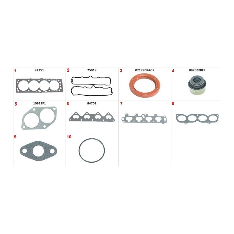 JOGO DE JUNTA DO MOTOR - CHEVROLET CORSA 1.6 16V 1995-2001 TIGRA 1.6 16V 1998-1998