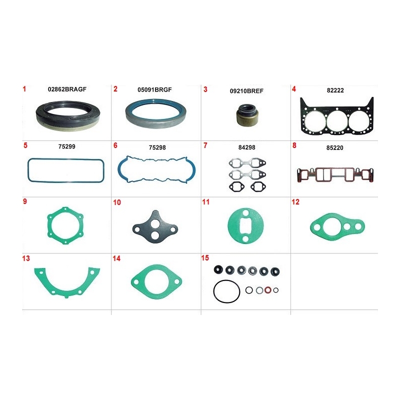 JOGO DE JUNTA DO MOTOR - CHEVROLET BLAZER 4.3 12V 1996-2003 S10 4.3 12V 1996-2003