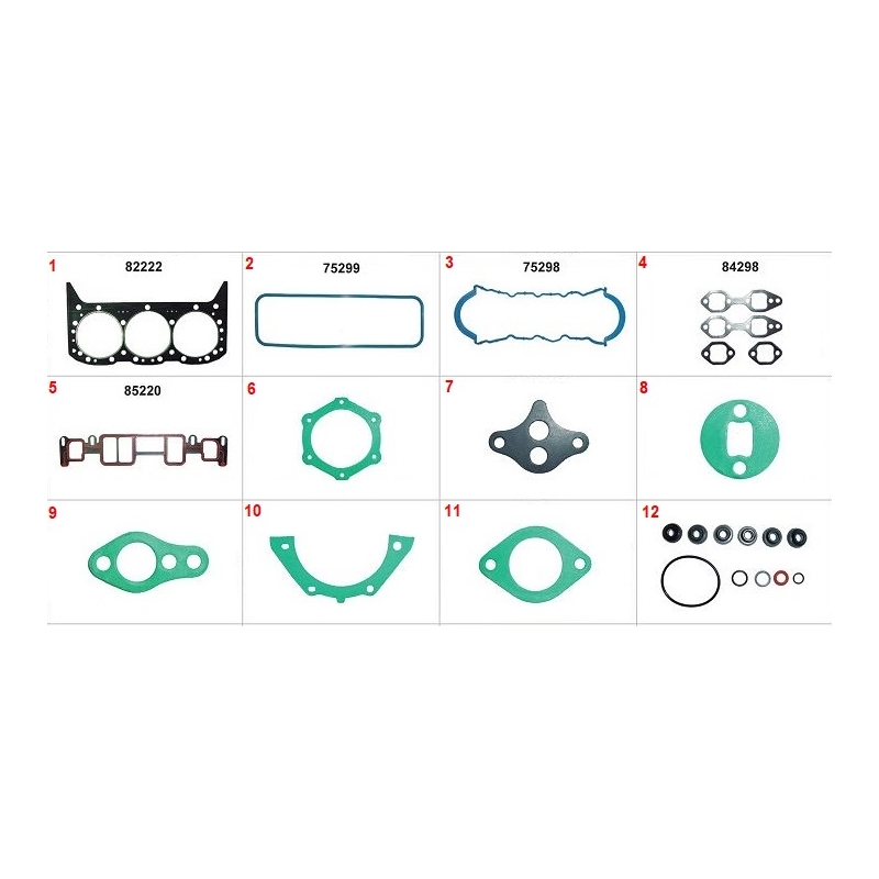 JOGO DE JUNTA DO MOTOR - CHEVROLET BLAZER 4.3 12V 1996-2003 S10 4.3 12V 1996-2003