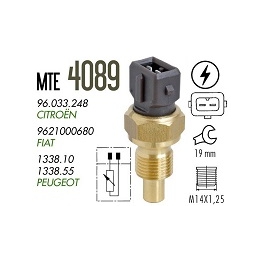PLUG ELETRONICO AGUA - PEUGEOT 206 1.6 8V 2000-2000 405 2.0 8V 1993-1996 306 1.8 16V/1.8 8V 1993-2002 CITROEN ZX 2.0 16V 1992