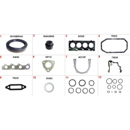 JOGO DE JUNTA DO MOTOR - VOLKSWAGEN GOL 1.0 8V 2001-2016 FOX 1.0 12V/1.0 8V 2003-2018 VOYAGE 1.0 8V 2008-2015
