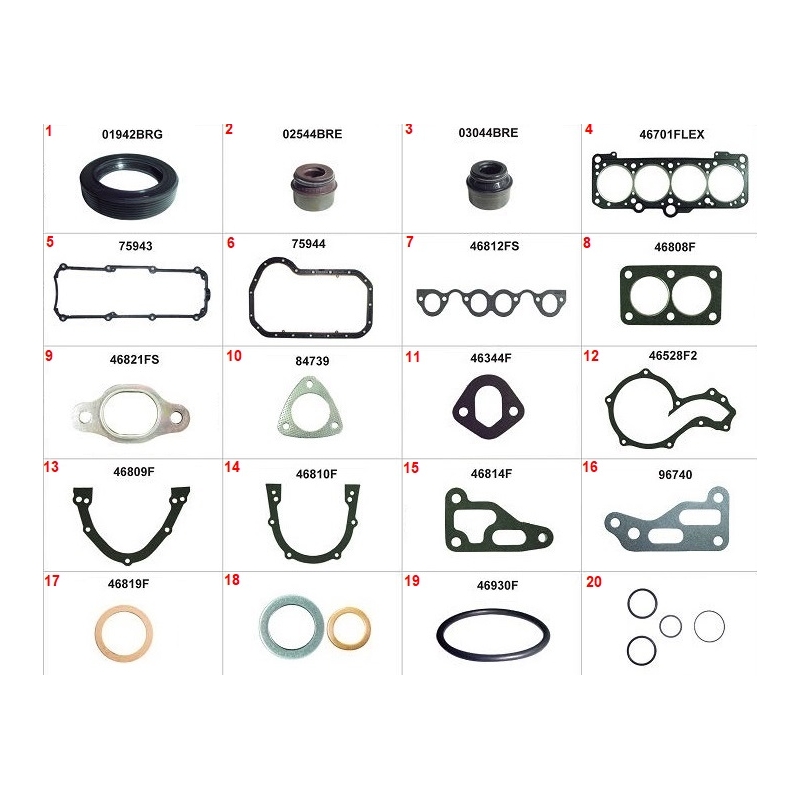 JOGO DE JUNTA DO MOTOR - VOLKSWAGEN SANTANA 2.0 8V 1995-2006 GOLF 2.0 8V 1995-2002 QUANTUM 2.0 8V 1995-2001 PARATI 2.0 8V 1995-